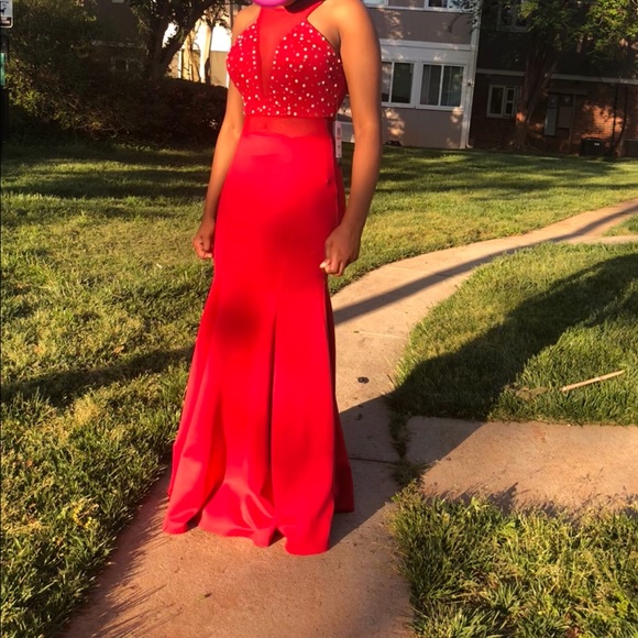 Macy’s Evening Gown Customized with Rhinestones - Picture 3 of 3